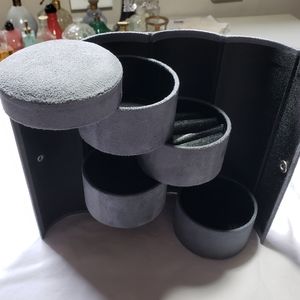 C8,028 Jewelry Gray Suede Like Traveling Box